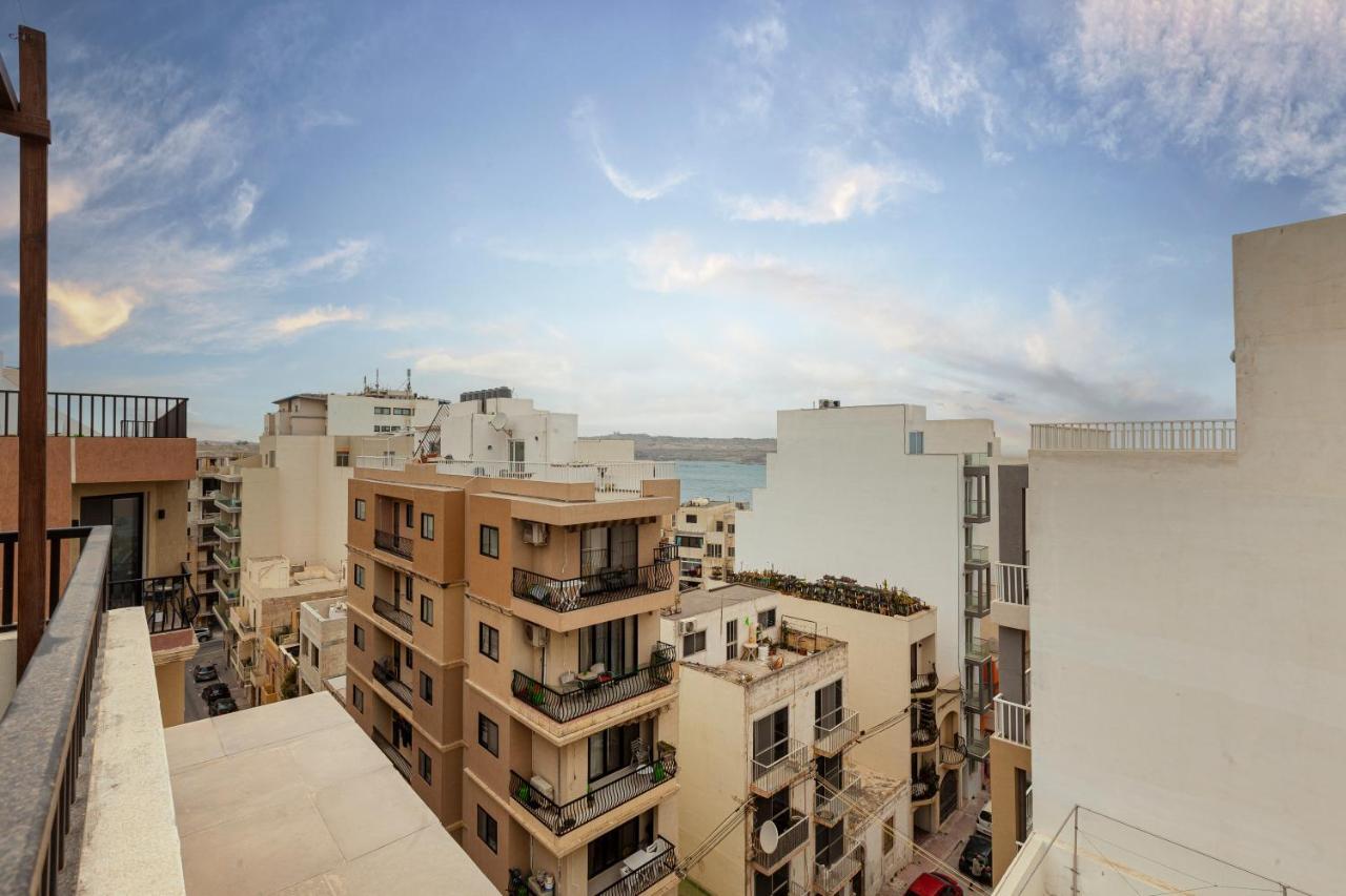 Perfect Seaview Penthouse Apartman San Pawl il-Baħar Kültér fotó